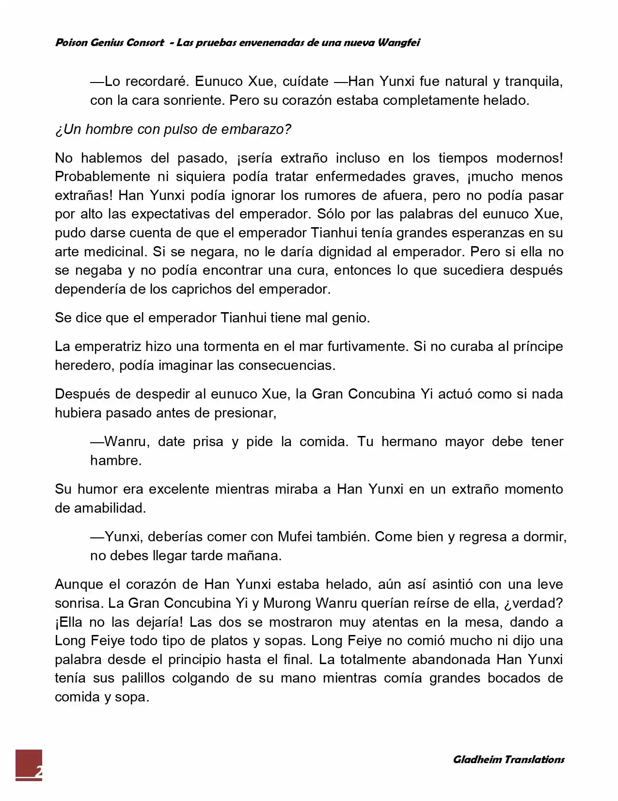 Poison Genious Consort (Novela) - Capítulo 51 - Página 2 - LectorTMOo