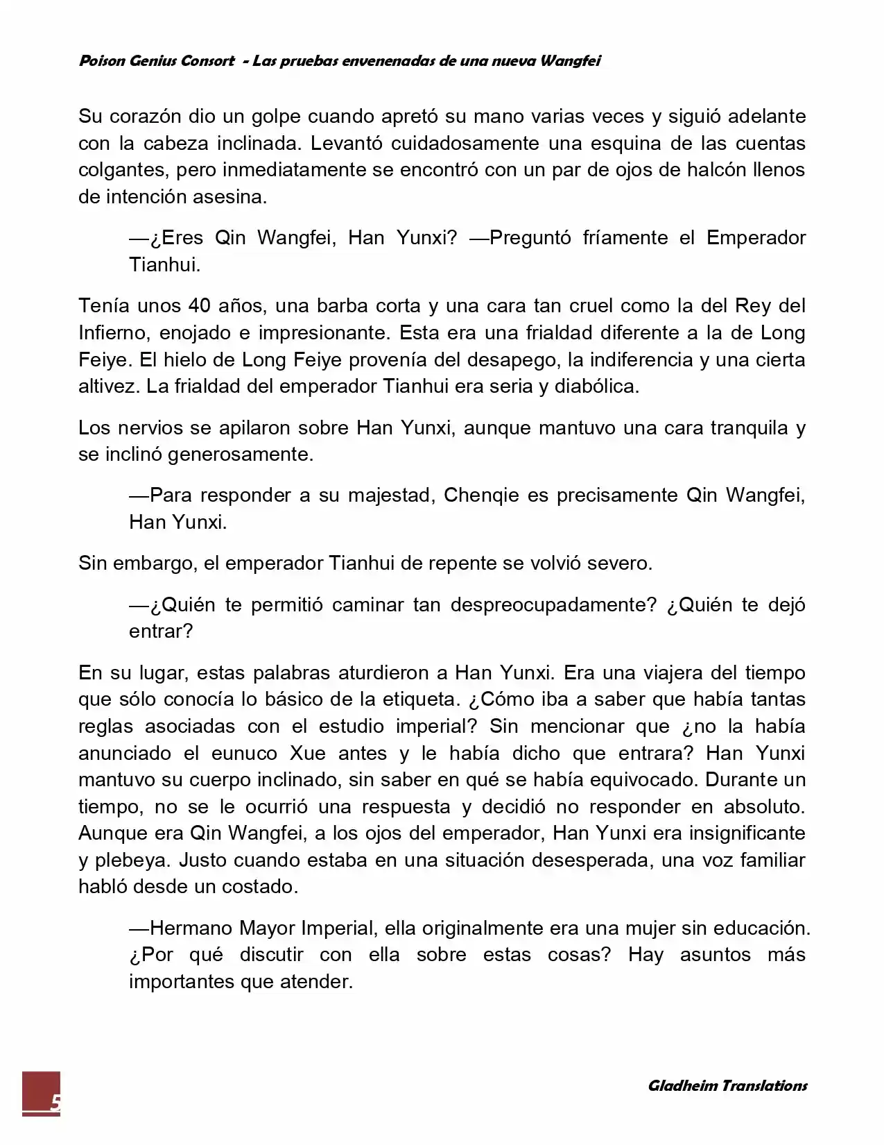 Poison Genious Consort (Novela) - Capítulo 51 - Página 5 - LectorTMOo