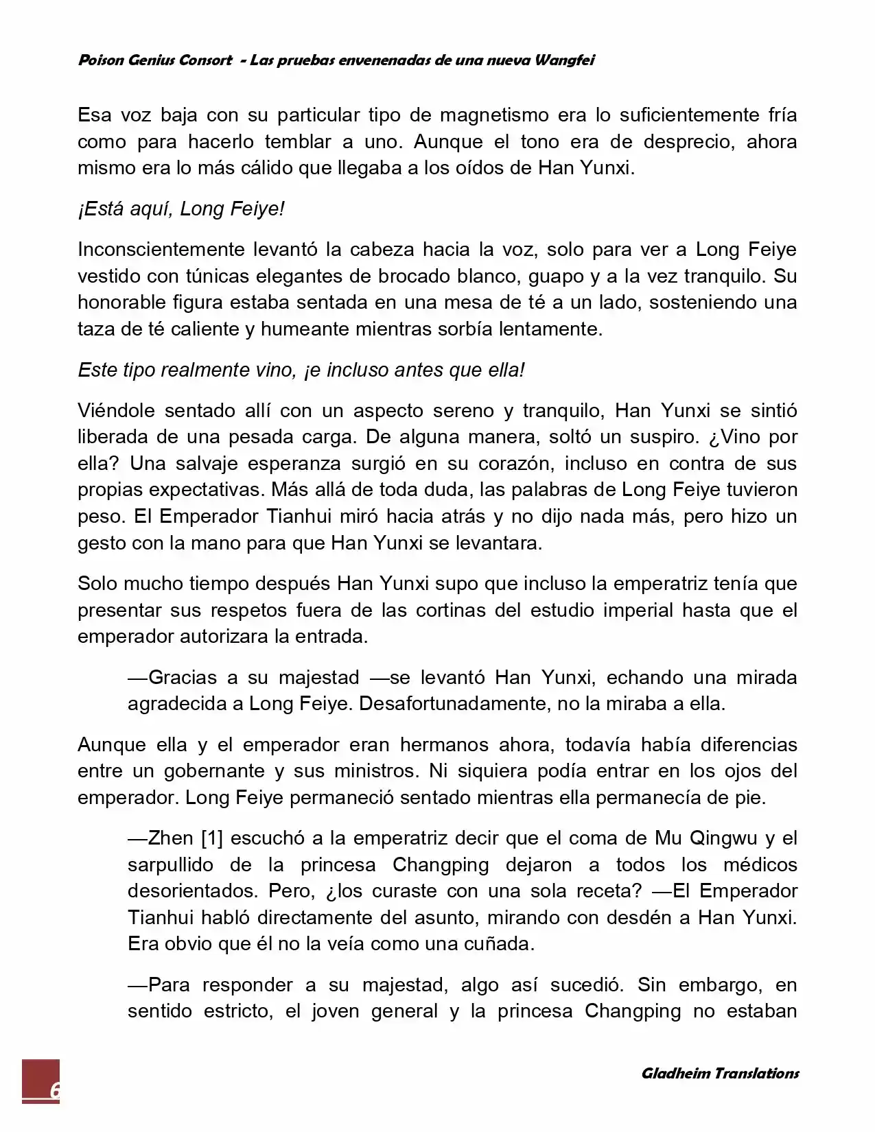 Poison Genious Consort (Novela) - Capítulo 51 - Página 6 - LectorTMOo
