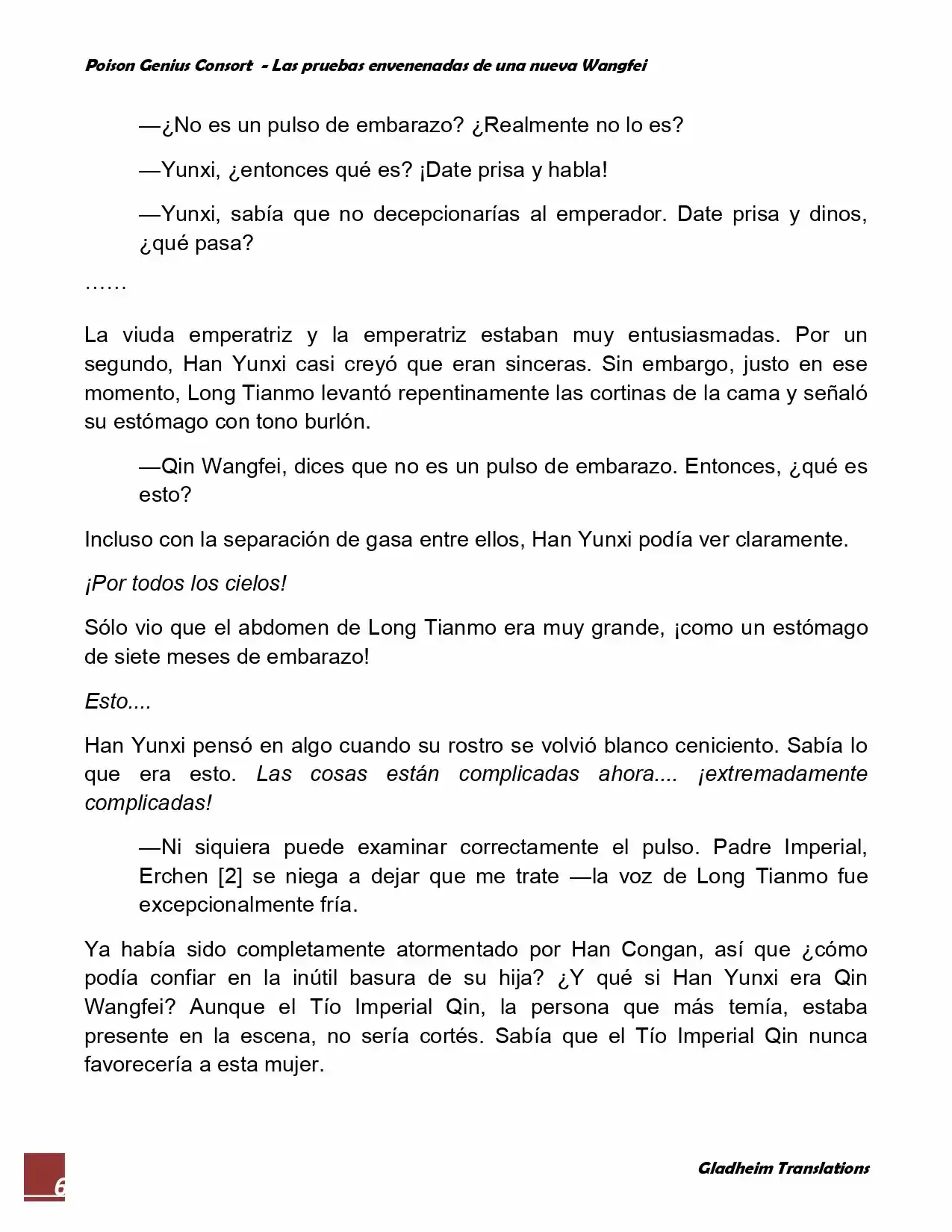 Poison Genious Consort (Novela) - Capítulo 52 - Página 6 - LectorTMOo