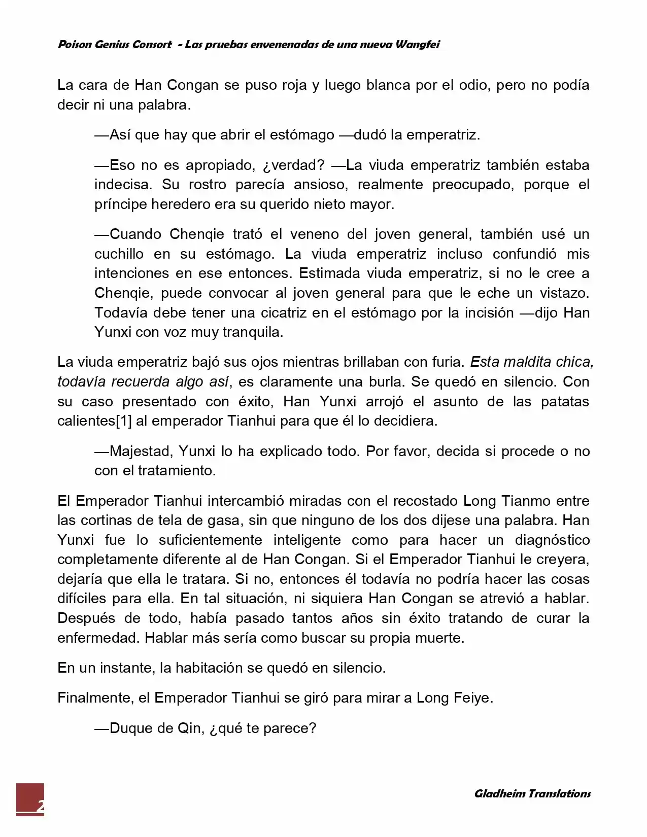 Poison Genious Consort (Novela) - Capítulo 54 - Página 2 - LectorTMOo