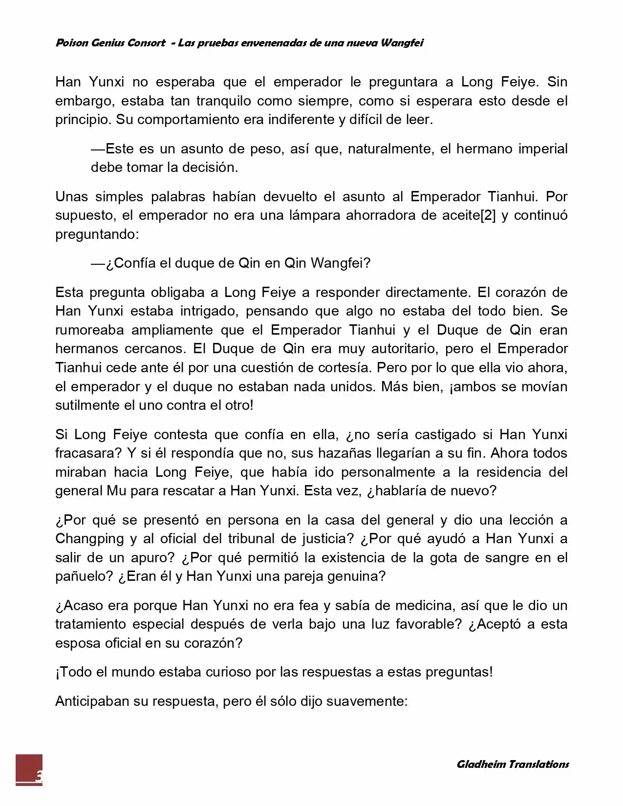 Poison Genious Consort (Novela) - Capítulo 54 - Página 3 - LectorTMOo