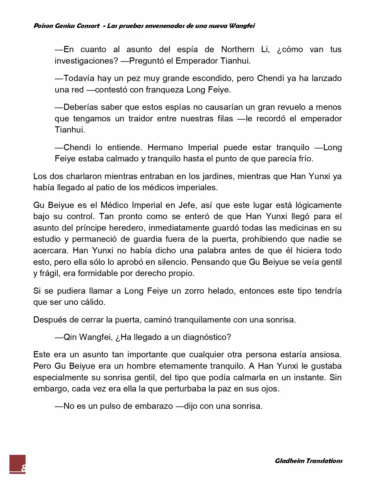 Poison Genious Consort (Novela) - Capítulo 54 - Página 8 - LectorTMOo