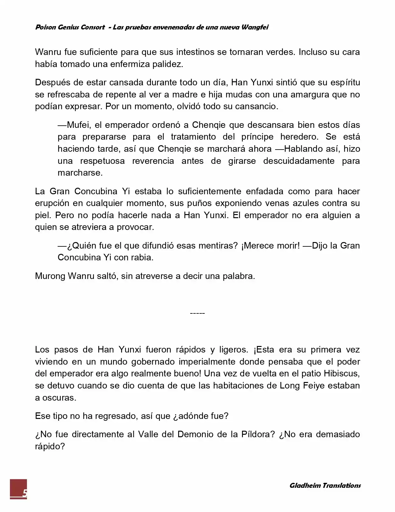 Poison Genious Consort (Novela) - Capítulo 56 - Página 5 - LectorTMOo
