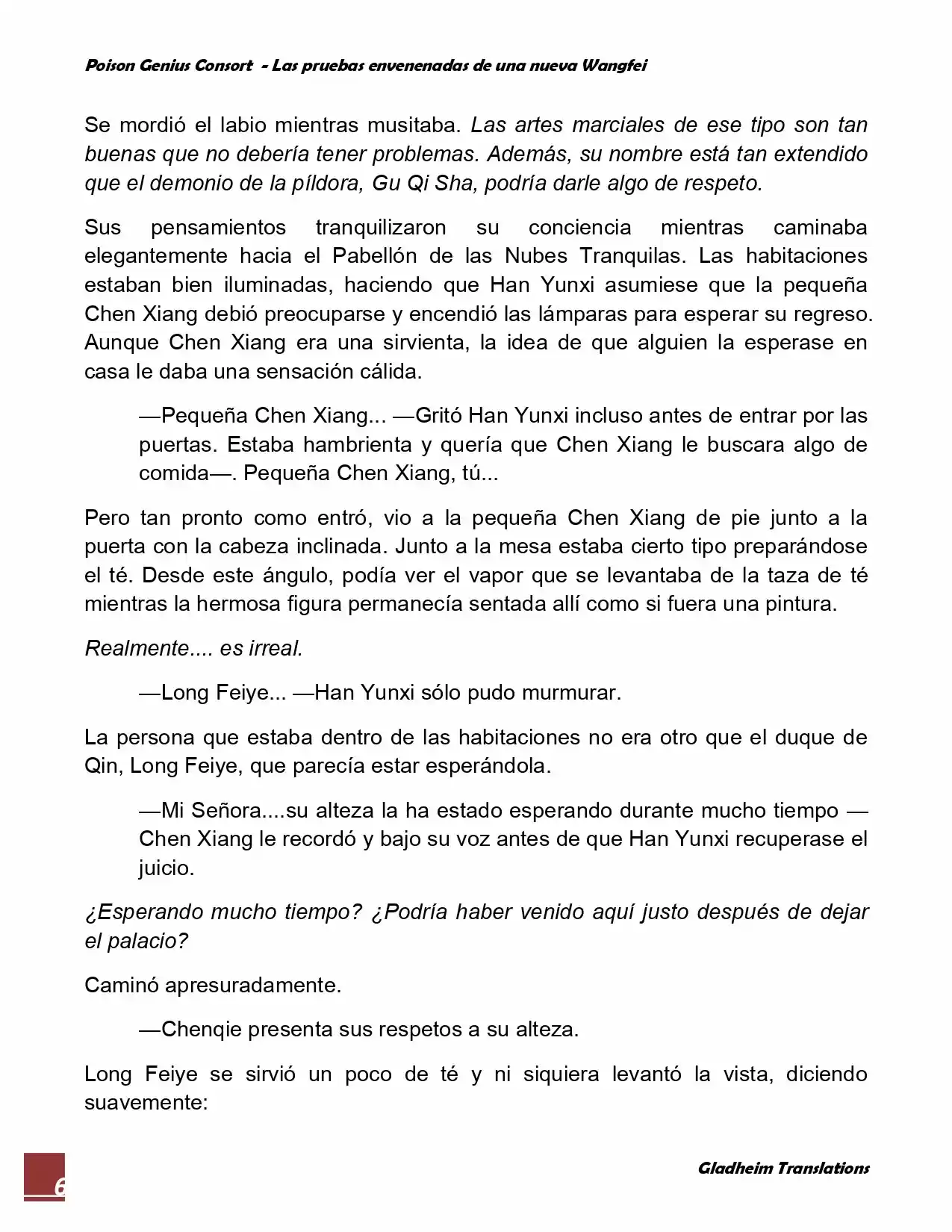 Poison Genious Consort (Novela) - Capítulo 56 - Página 6 - LectorTMOo