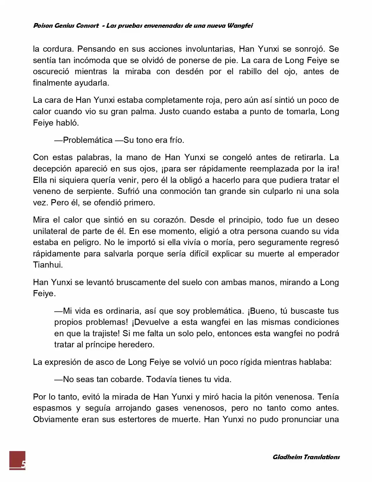 Poison Genious Consort (Novela) - Capítulo 58 - Página 5 - LectorTMOo
