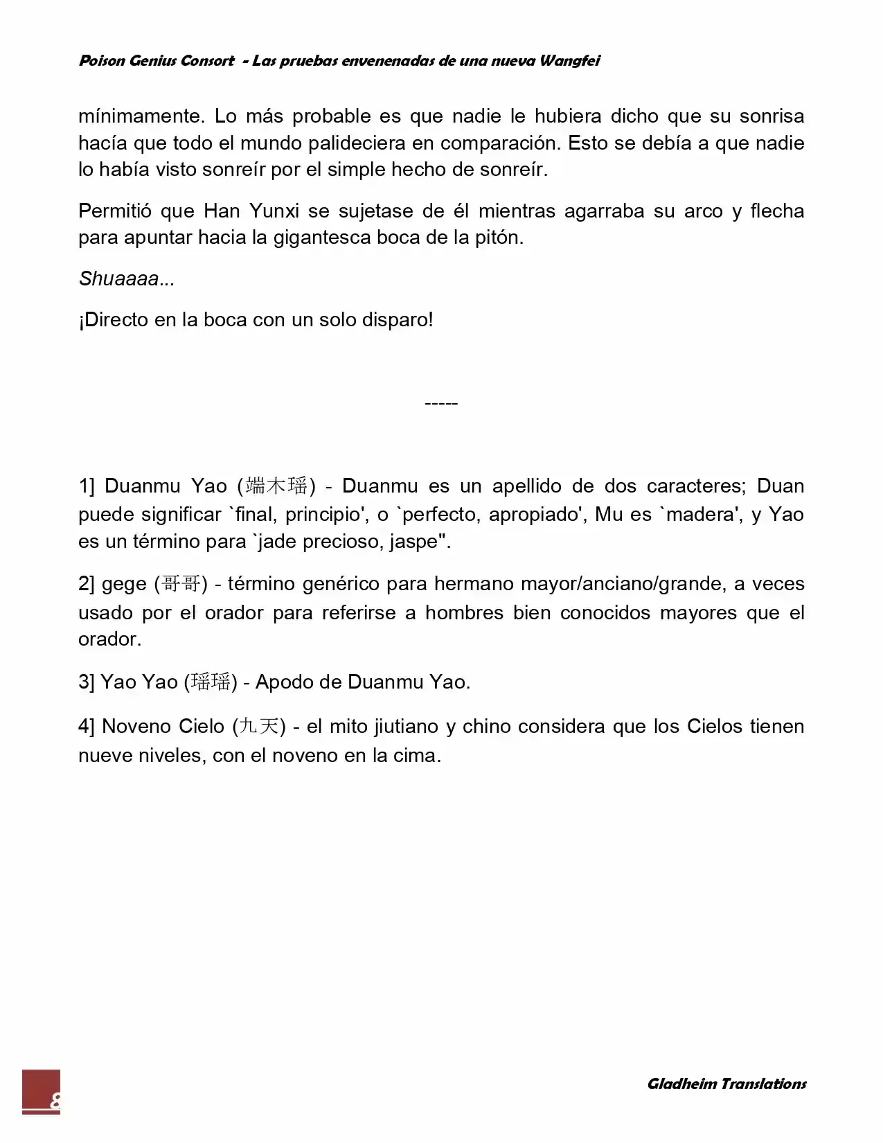 Poison Genious Consort (Novela) - Capítulo 58 - Página 8 - LectorTMOo