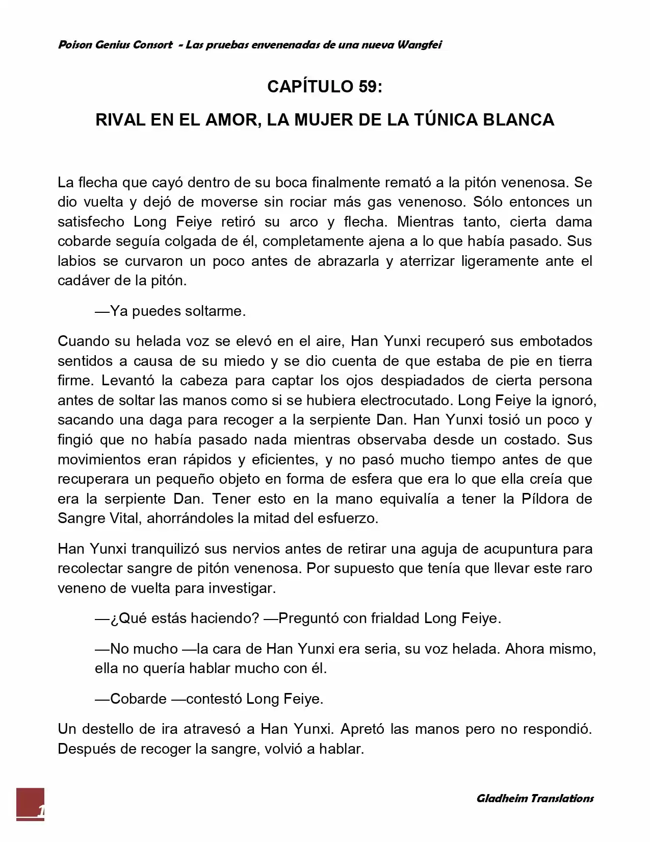 Poison Genious Consort (Novela) - Capítulo 59 - Página 1 - LectorTMOo