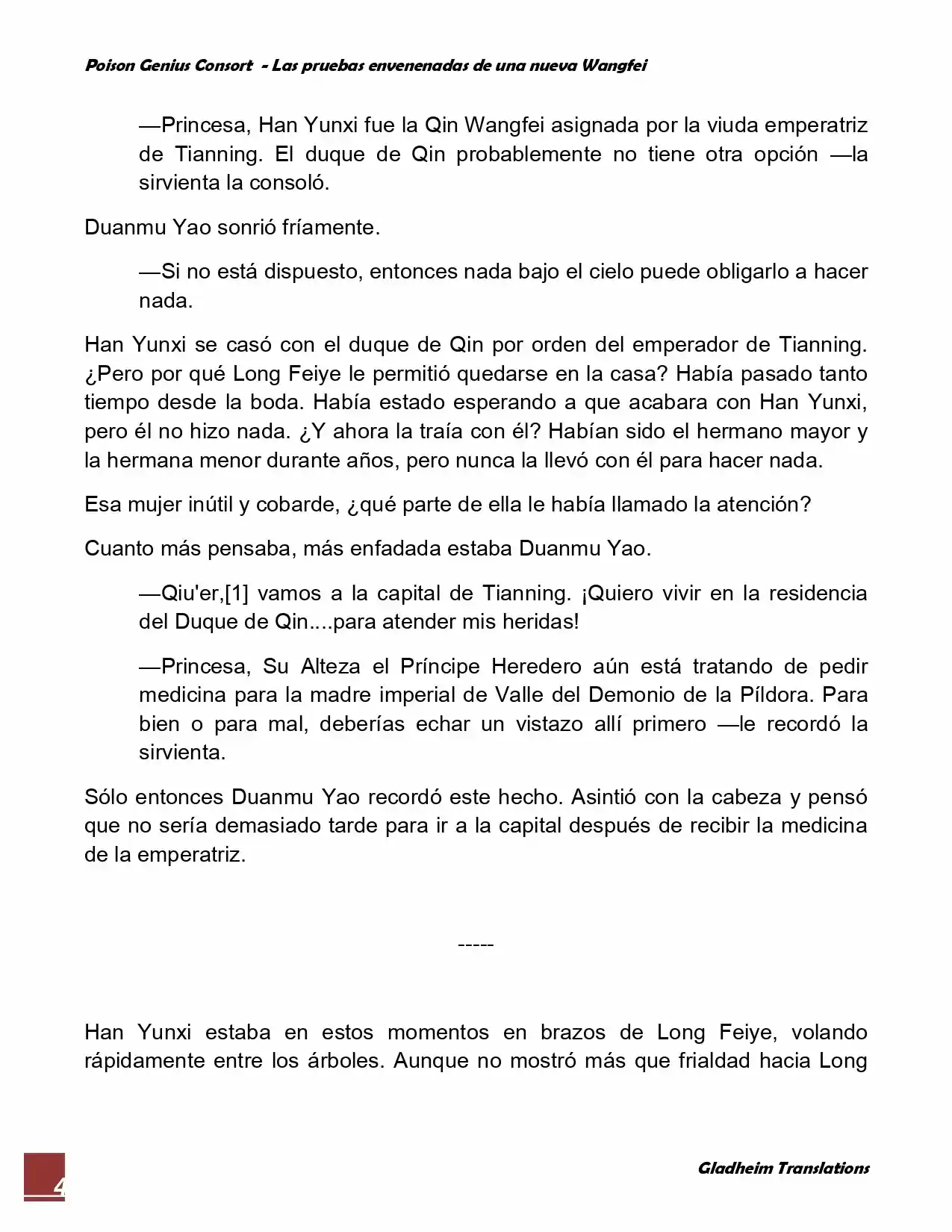 Poison Genious Consort (Novela) - Capítulo 59 - Página 4 - LectorTMOo