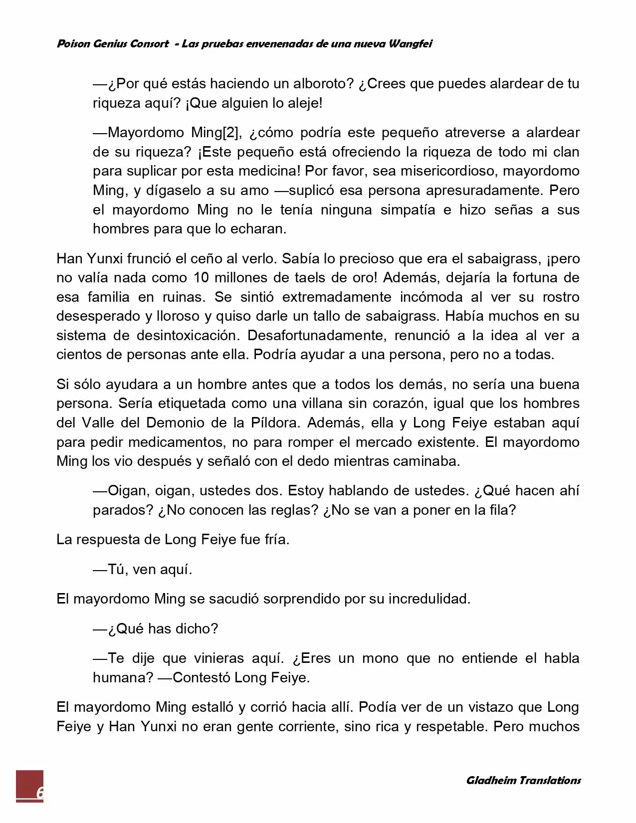 Poison Genious Consort (Novela) - Capítulo 59 - Página 6 - LectorTMOo
