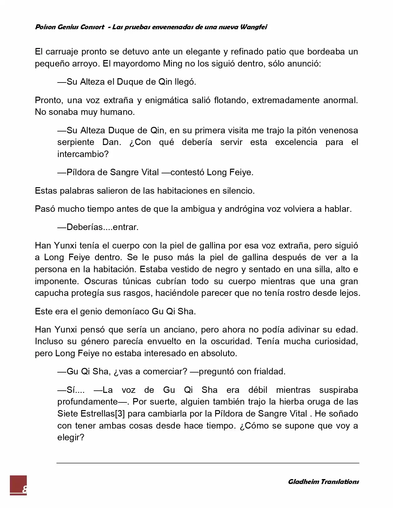 Poison Genious Consort (Novela) - Capítulo 59 - Página 8 - LectorTMOo