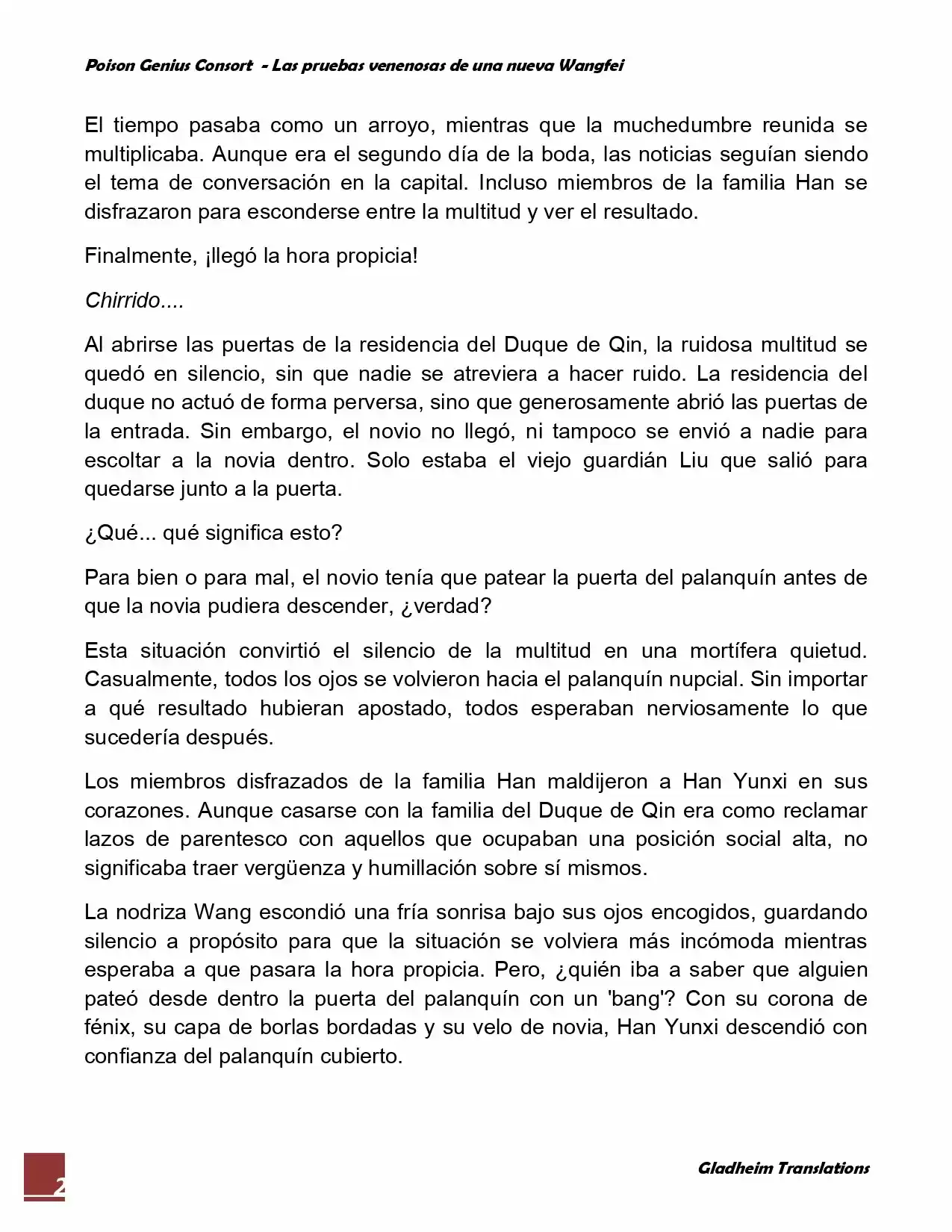 Poison Genious Consort (Novela) - Capítulo 6 - Página 2 - LectorTMOo