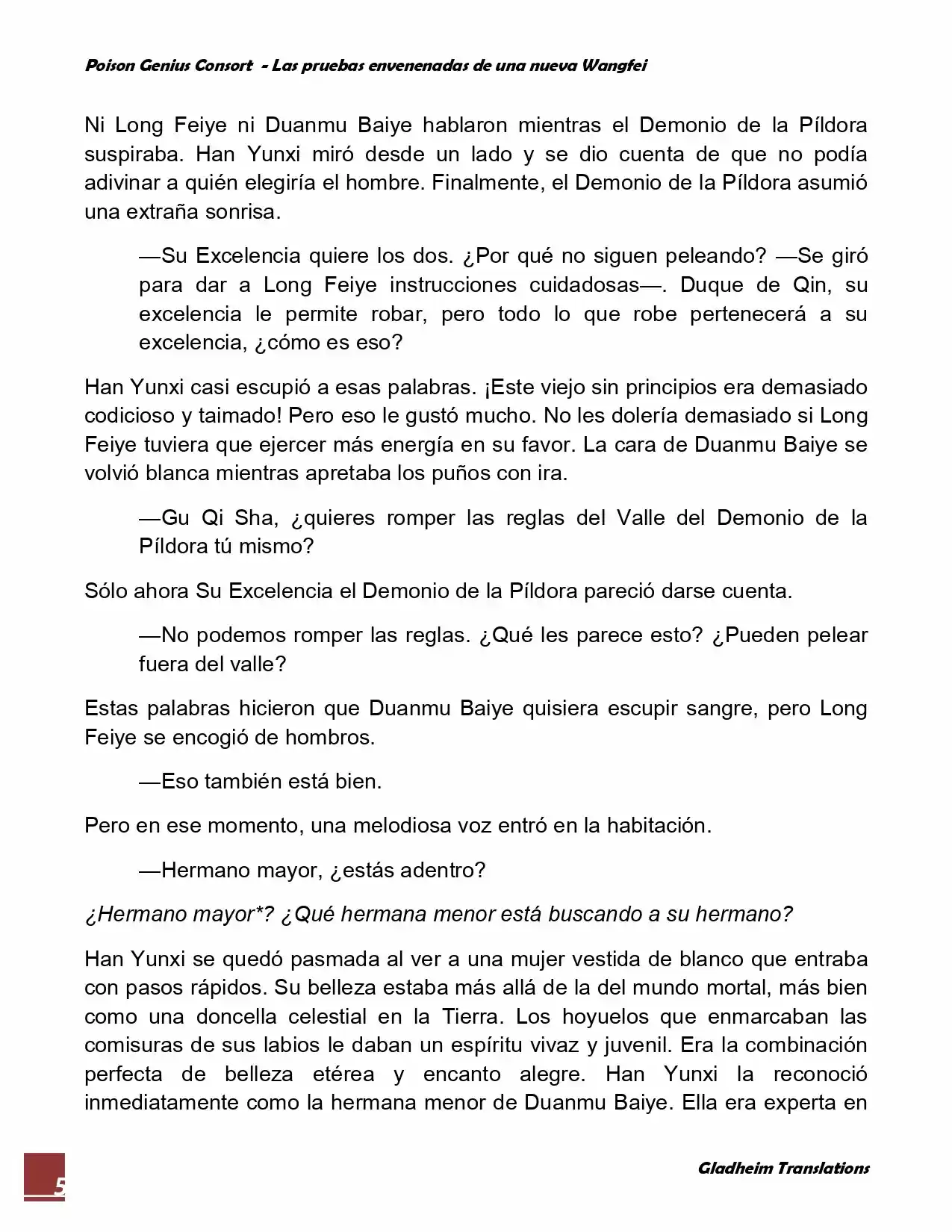Poison Genious Consort (Novela) - Capítulo 60 - Página 5 - LectorTMOo