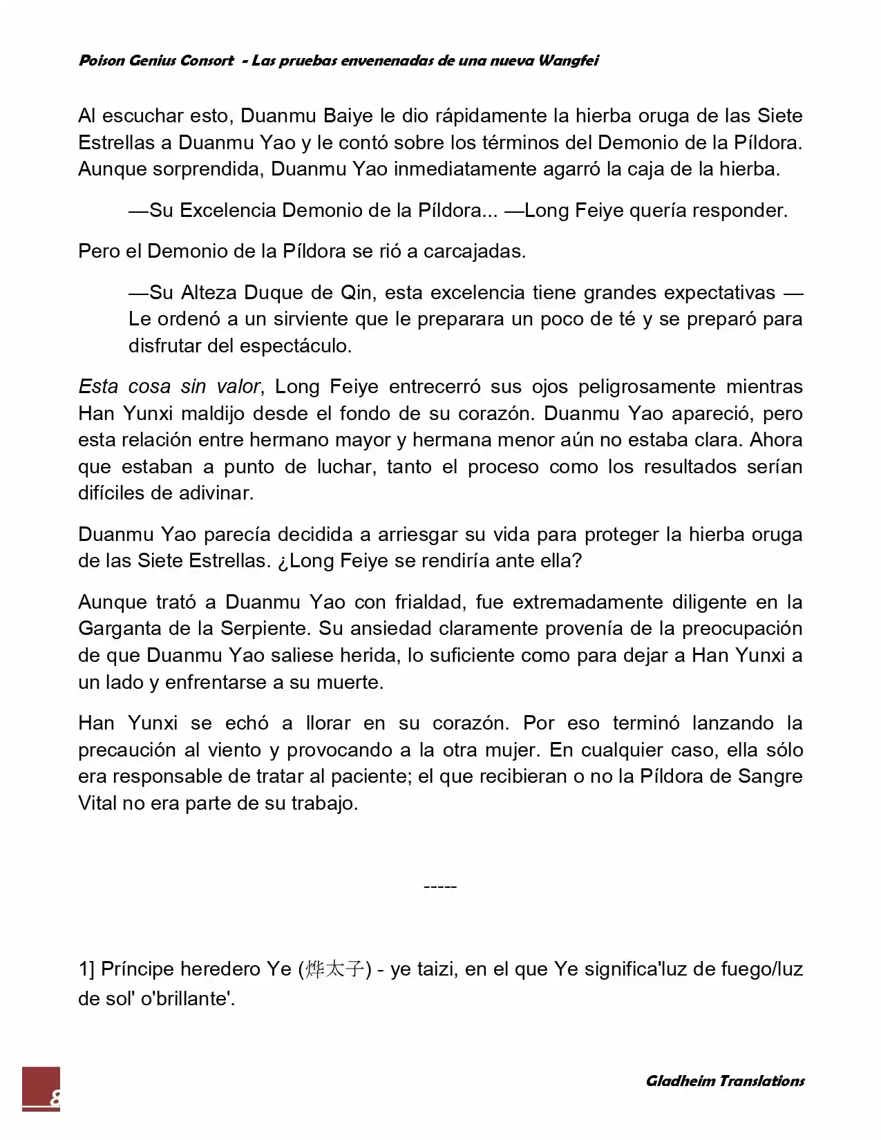 Poison Genious Consort (Novela) - Capítulo 60 - Página 8 - LectorTMOo