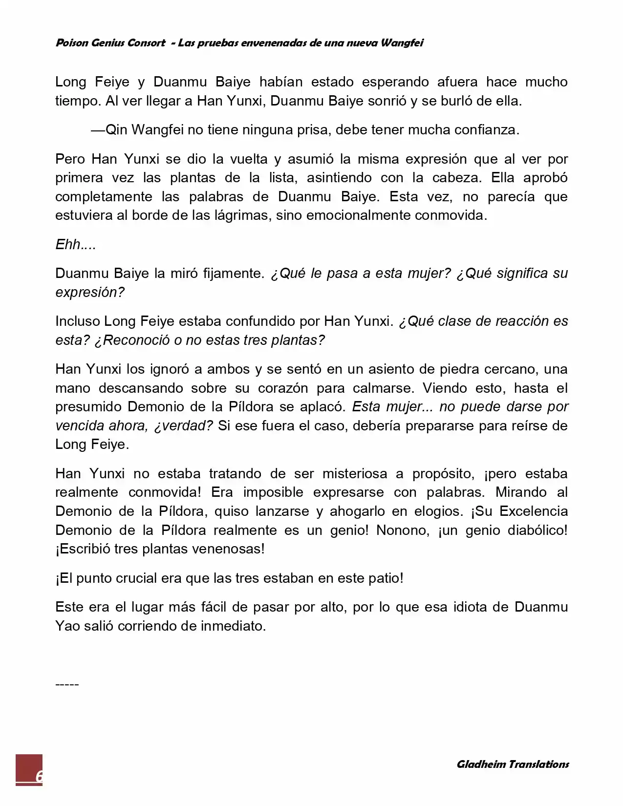 Poison Genious Consort (Novela) - Capítulo 62 - Página 6 - LectorTMOo