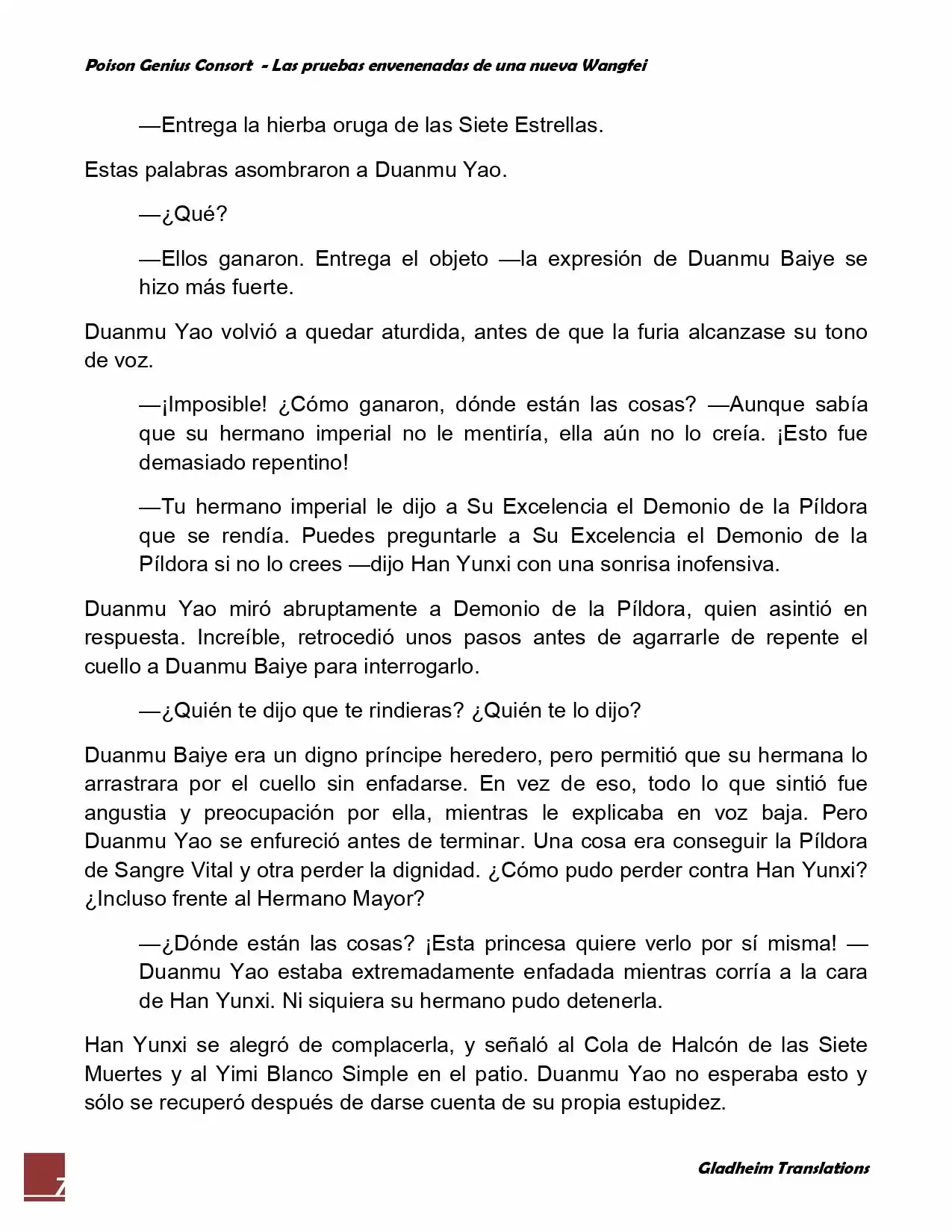 Poison Genious Consort (Novela) - Capítulo 64 - Página 7 - LectorTMOo