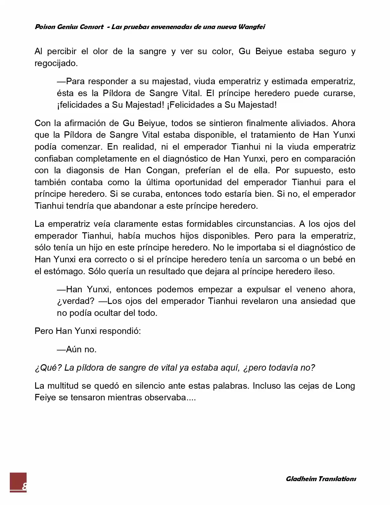 Poison Genious Consort (Novela) - Capítulo 65 - Página 8 - LectorTMOo