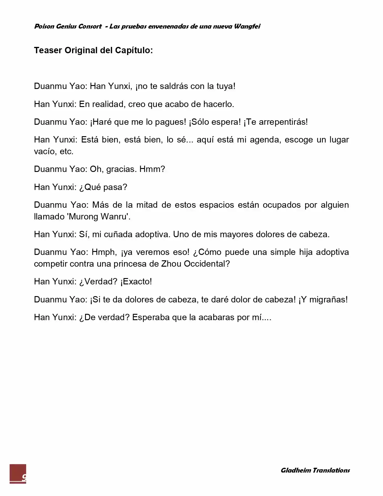 Poison Genious Consort (Novela) - Capítulo 65 - Página 9 - LectorTMOo