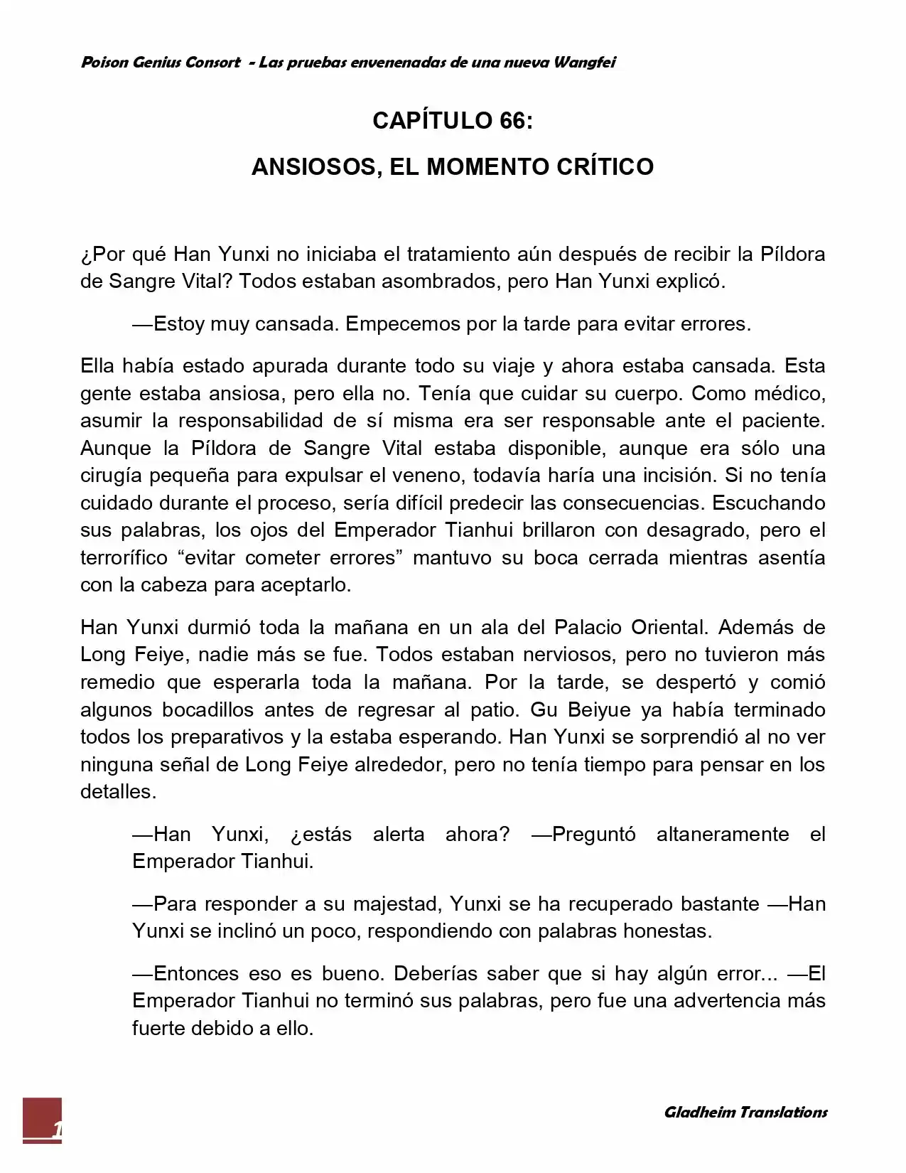 Poison Genious Consort (Novela) - Capítulo 66 - Página 1 - LectorTMOo