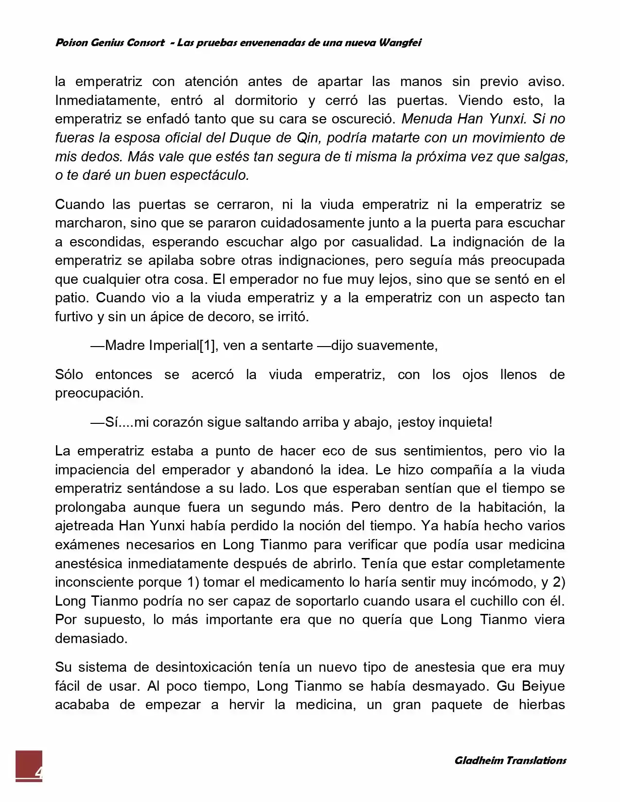 Poison Genious Consort (Novela) - Capítulo 66 - Página 4 - LectorTMOo