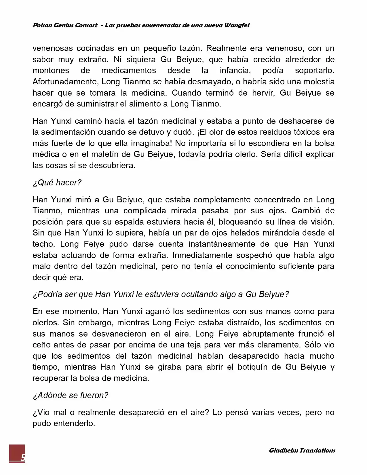Poison Genious Consort (Novela) - Capítulo 66 - Página 5 - LectorTMOo