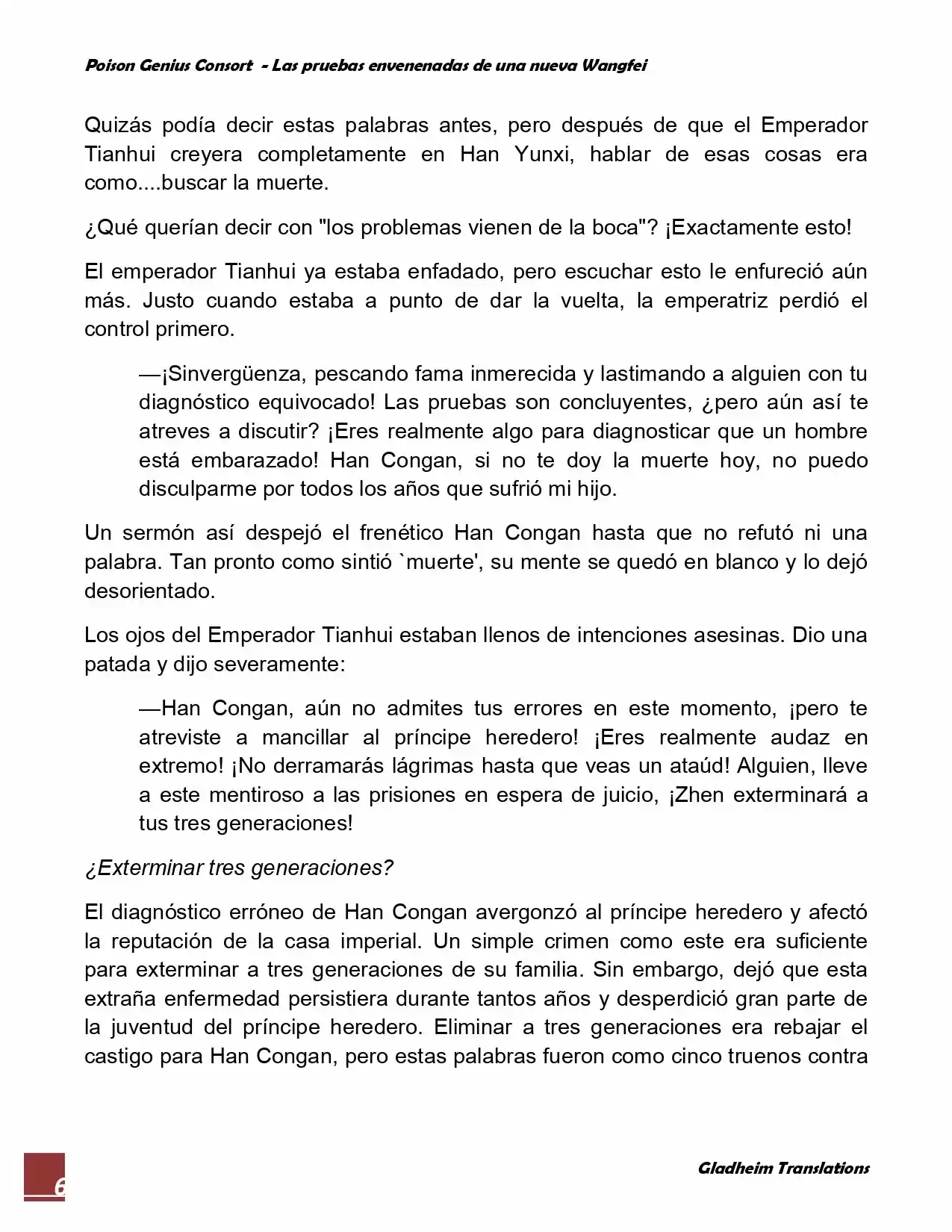 Poison Genious Consort (Novela) - Capítulo 68 - Página 6 - LectorTMOo