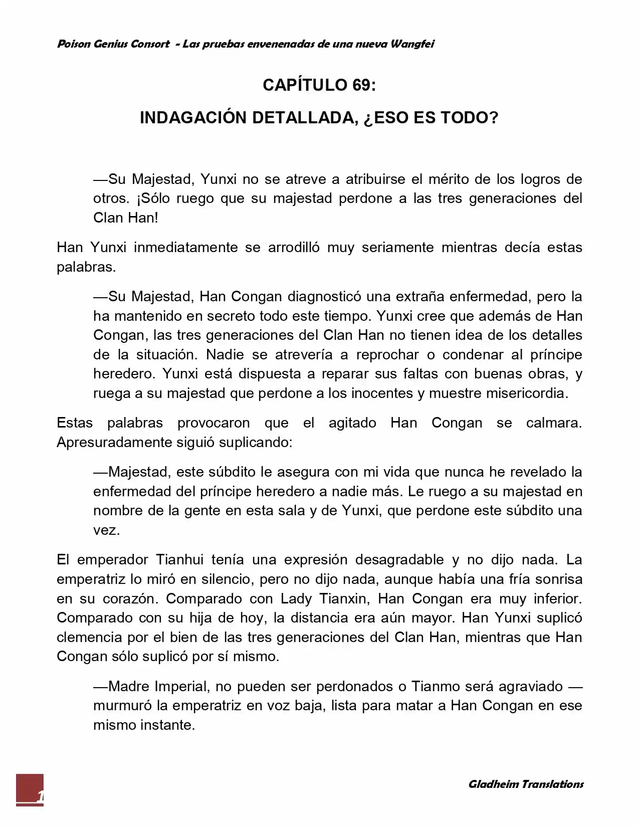 Poison Genious Consort (Novela) - Capítulo 69 - Página 1 - LectorTMOo