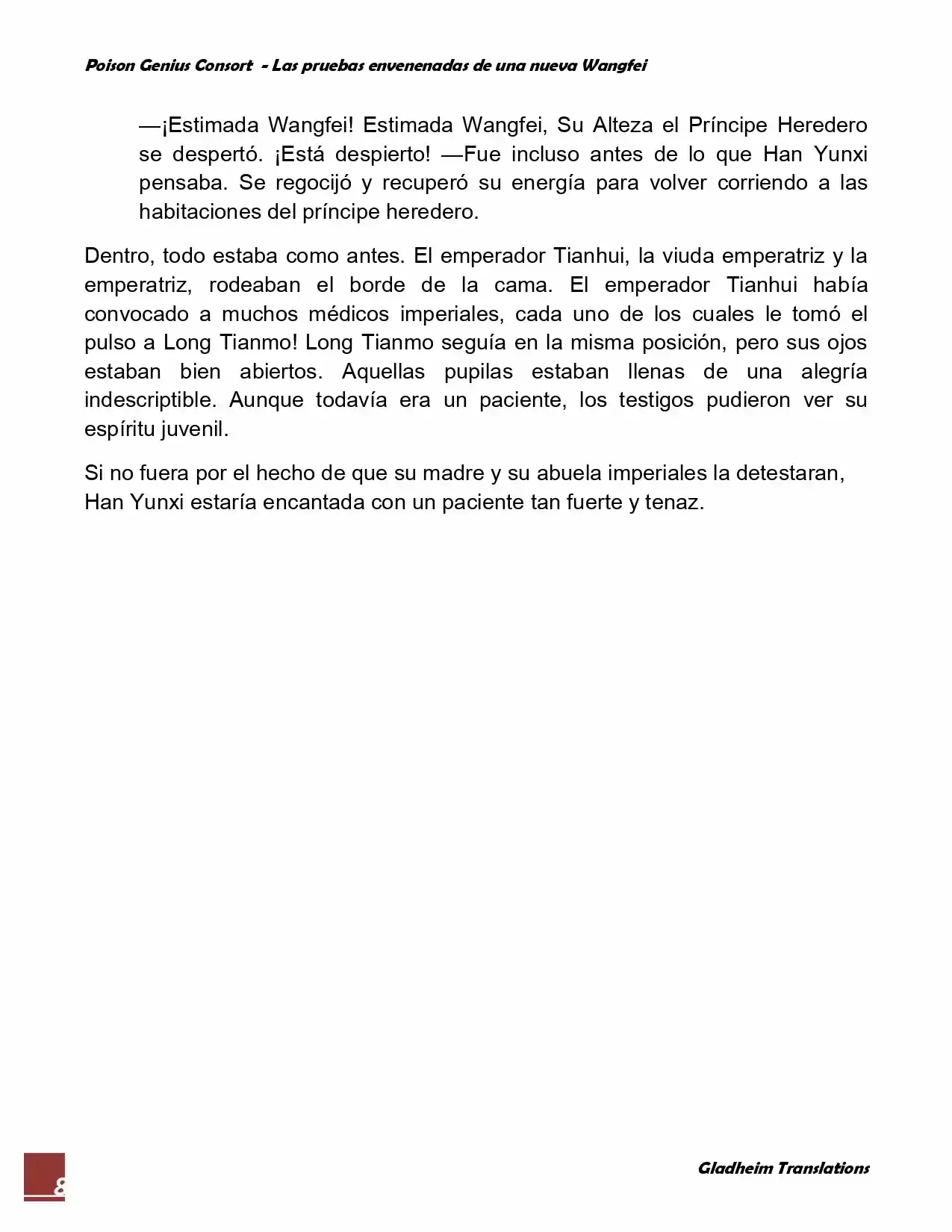 Poison Genious Consort (Novela) - Capítulo 69 - Página 8 - LectorTMOo