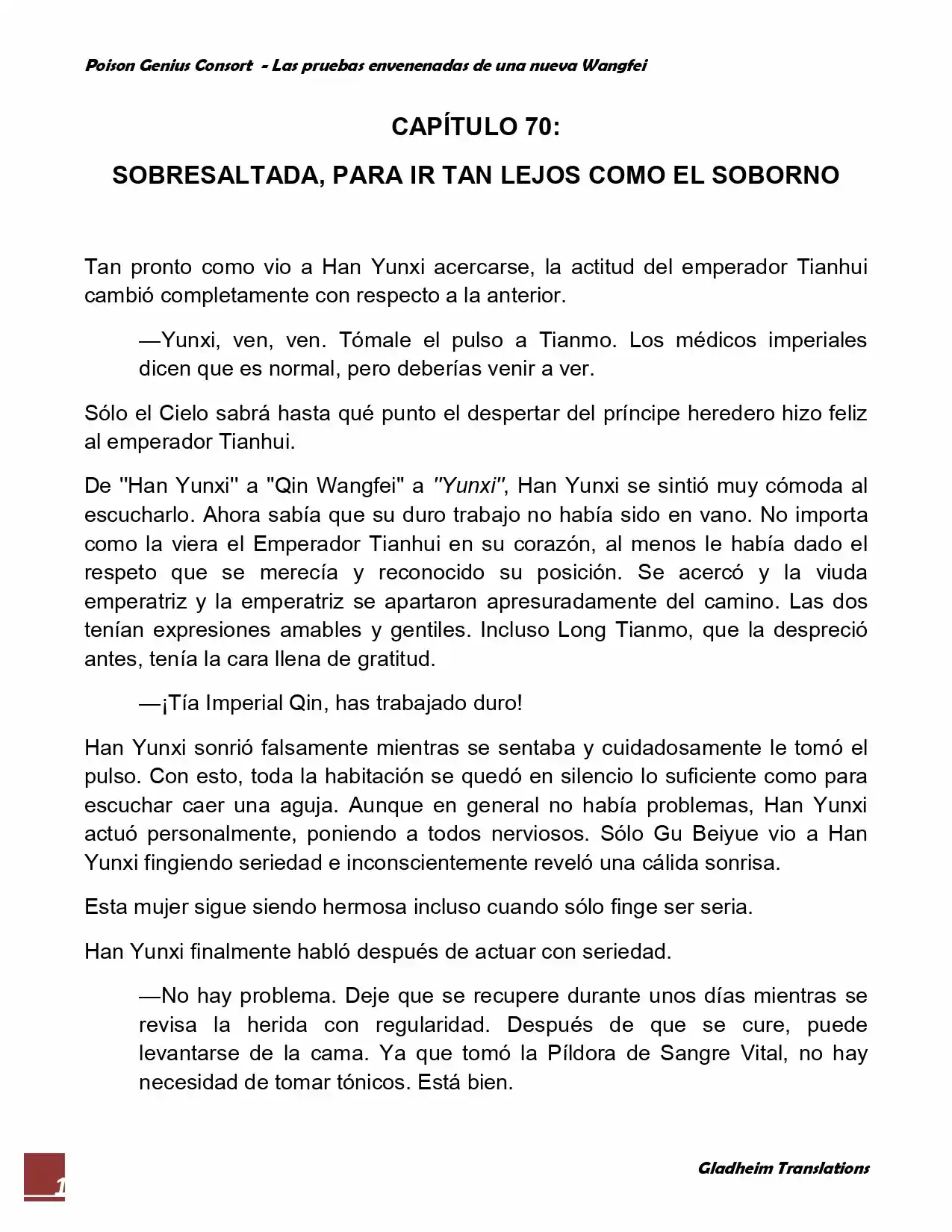 Poison Genious Consort (Novela) - Capítulo 70 - Página 1 - LectorTMOo