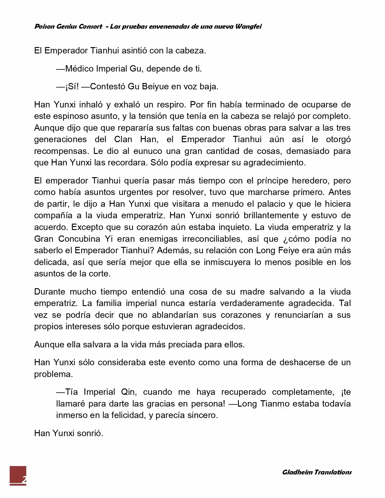 Poison Genious Consort (Novela) - Capítulo 70 - Página 2 - LectorTMOo