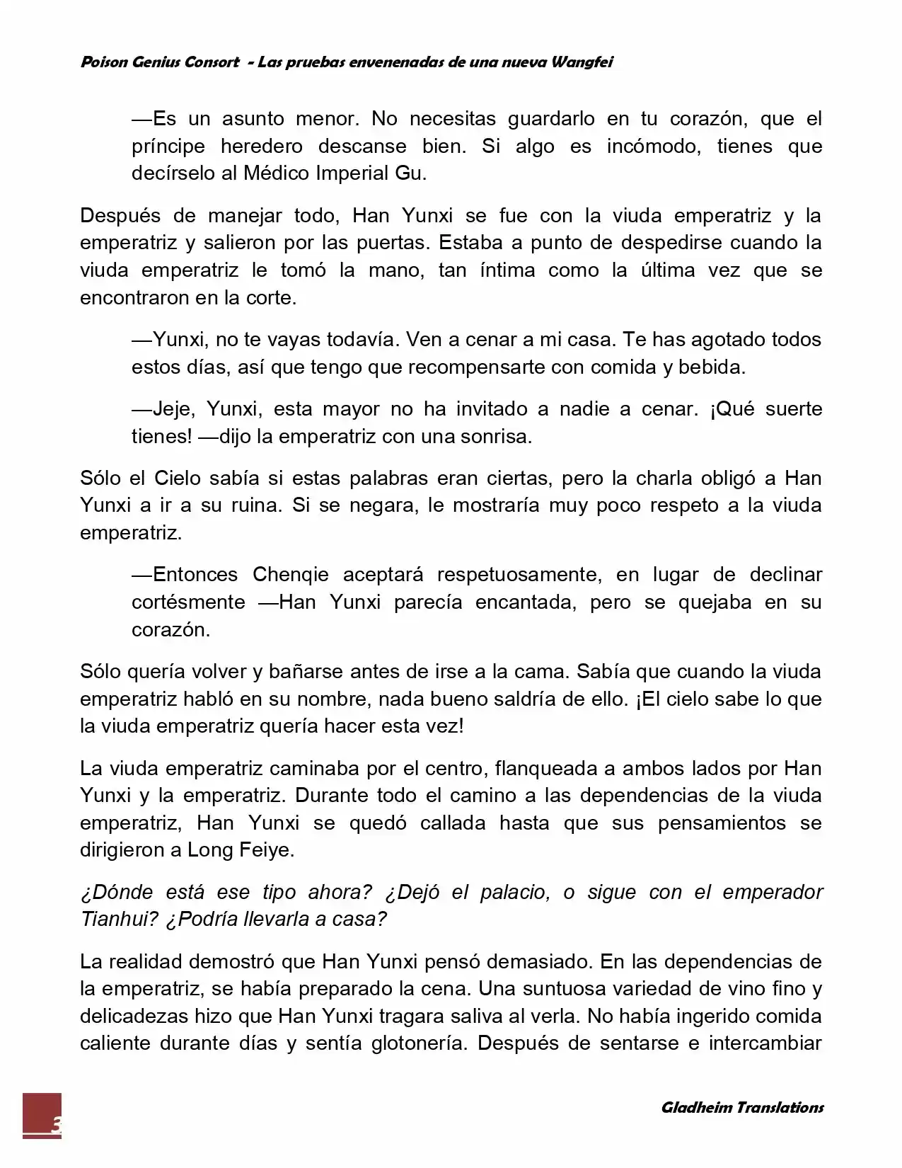 Poison Genious Consort (Novela) - Capítulo 70 - Página 3 - LectorTMOo