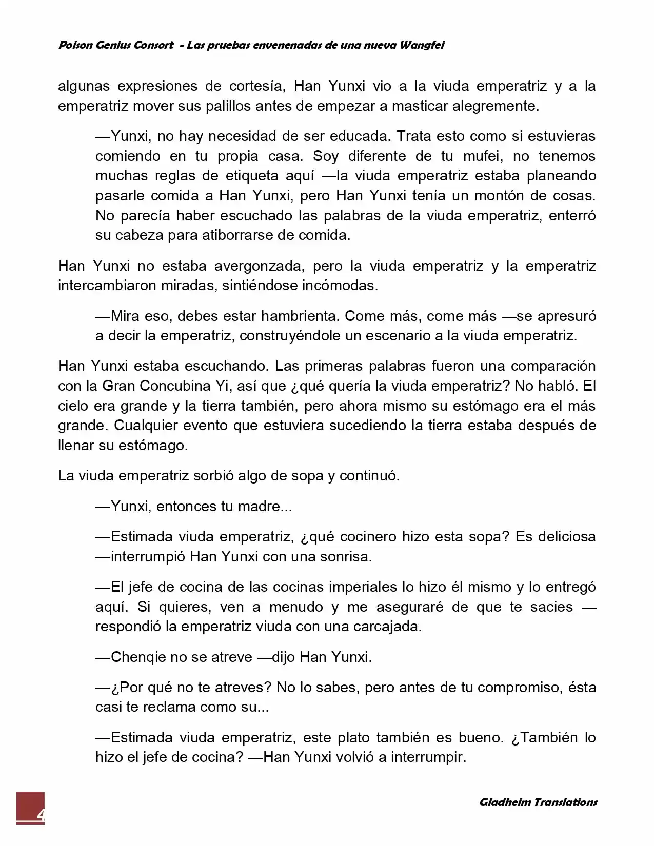 Poison Genious Consort (Novela) - Capítulo 70 - Página 4 - LectorTMOo