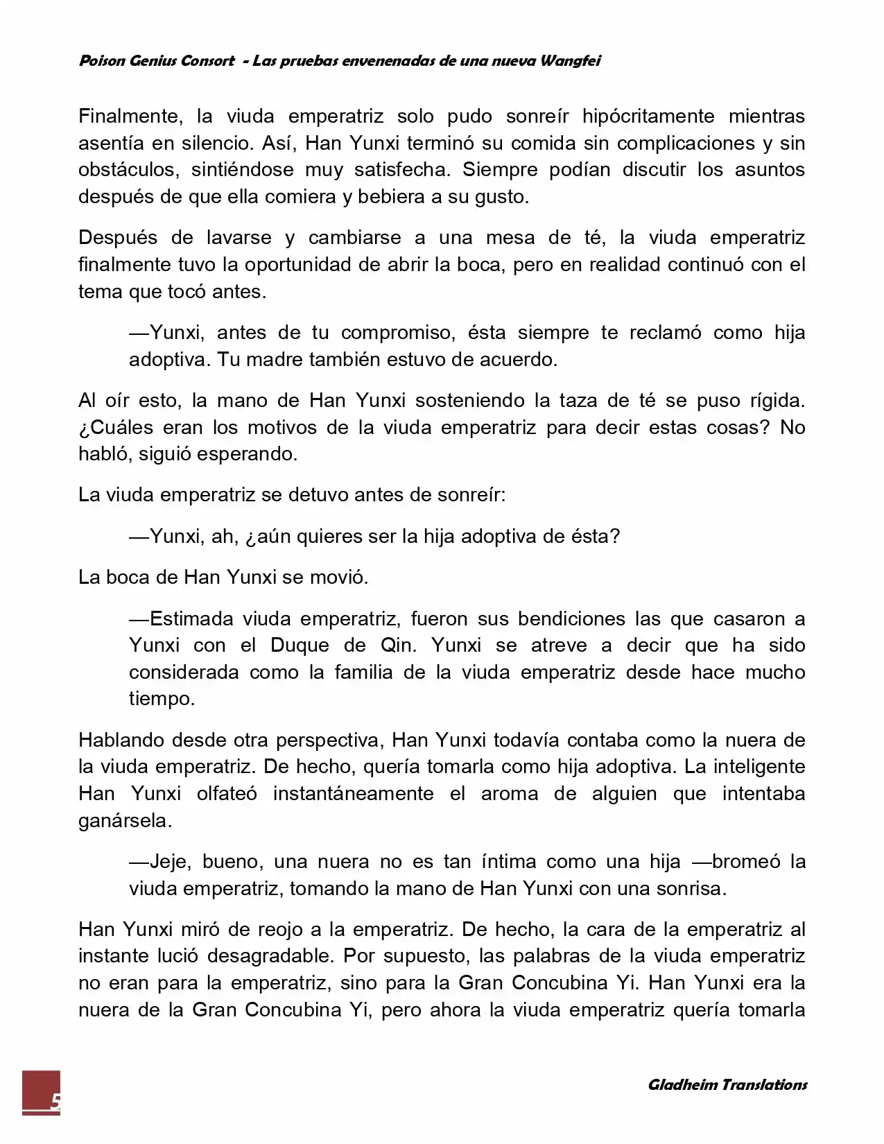 Poison Genious Consort (Novela) - Capítulo 70 - Página 5 - LectorTMOo