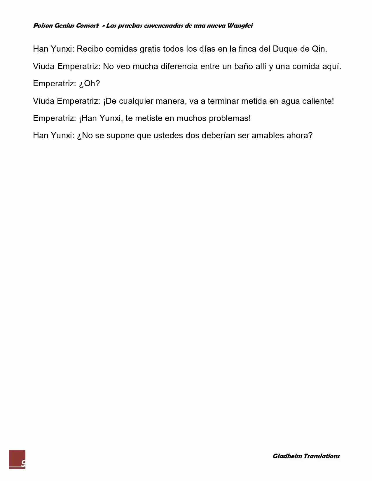 Poison Genious Consort (Novela) - Capítulo 70 - Página 9 - LectorTMOo