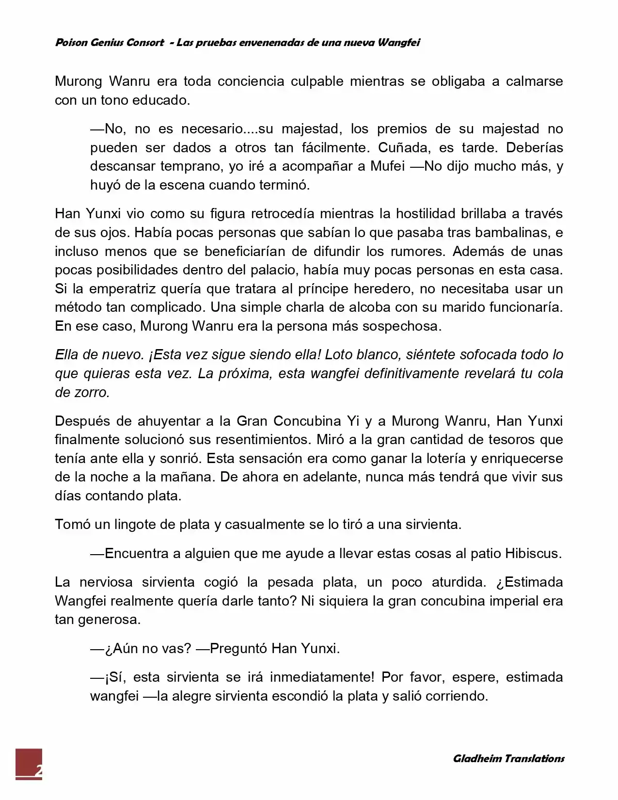 Poison Genious Consort (Novela) - Capítulo 72 - Página 2 - LectorTMOo