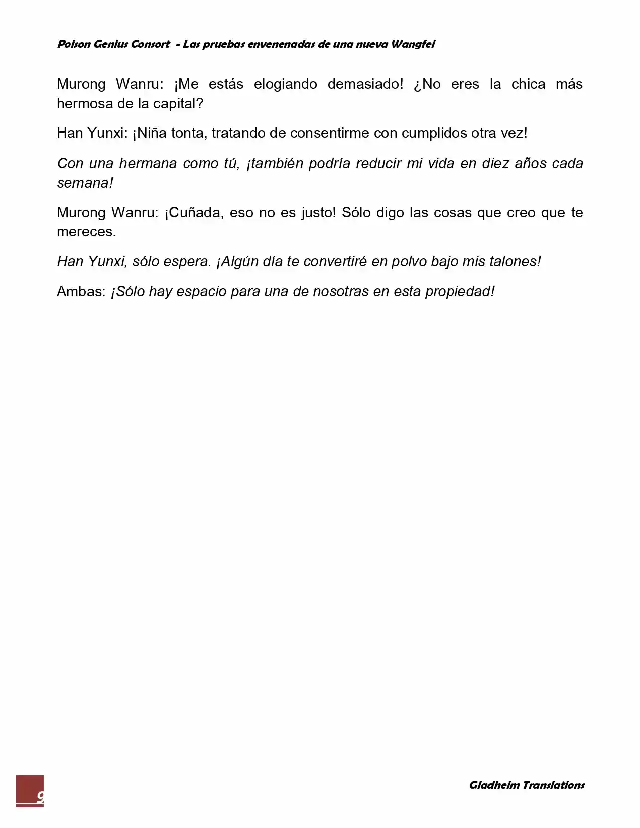 Poison Genious Consort (Novela) - Capítulo 72 - Página 9 - LectorTMOo