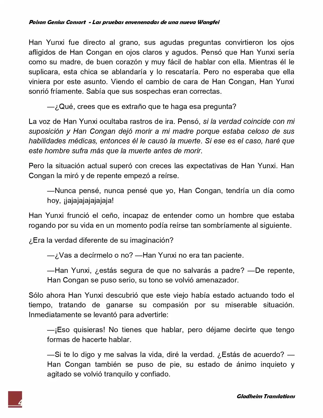 Poison Genious Consort (Novela) - Capítulo 73 - Página 4 - LectorTMOo