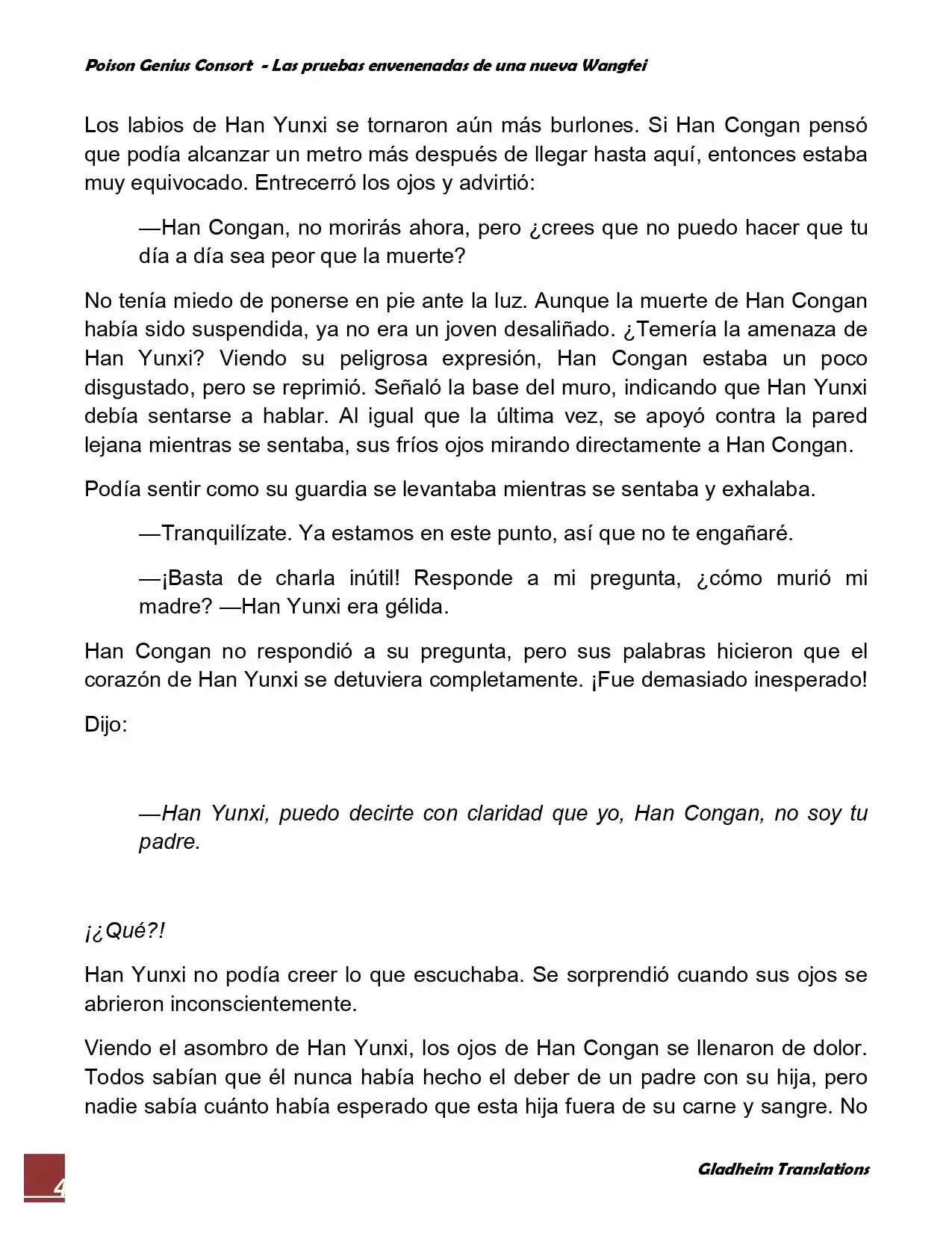 Poison Genious Consort (Novela) - Capítulo 74 - Página 4 - LectorTMOo