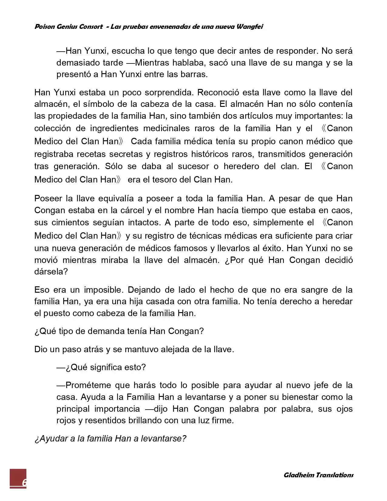 Poison Genious Consort (Novela) - Capítulo 74 - Página 6 - LectorTMOo
