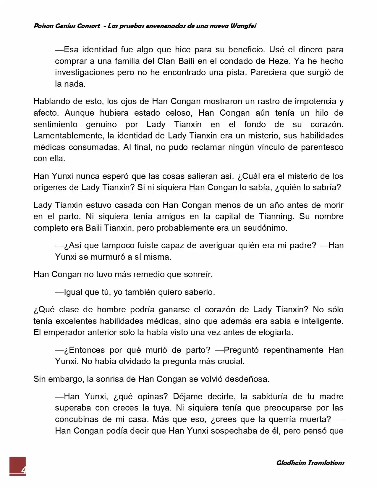 Poison Genious Consort (Novela) - Capítulo 75 - Página 4 - LectorTMOo