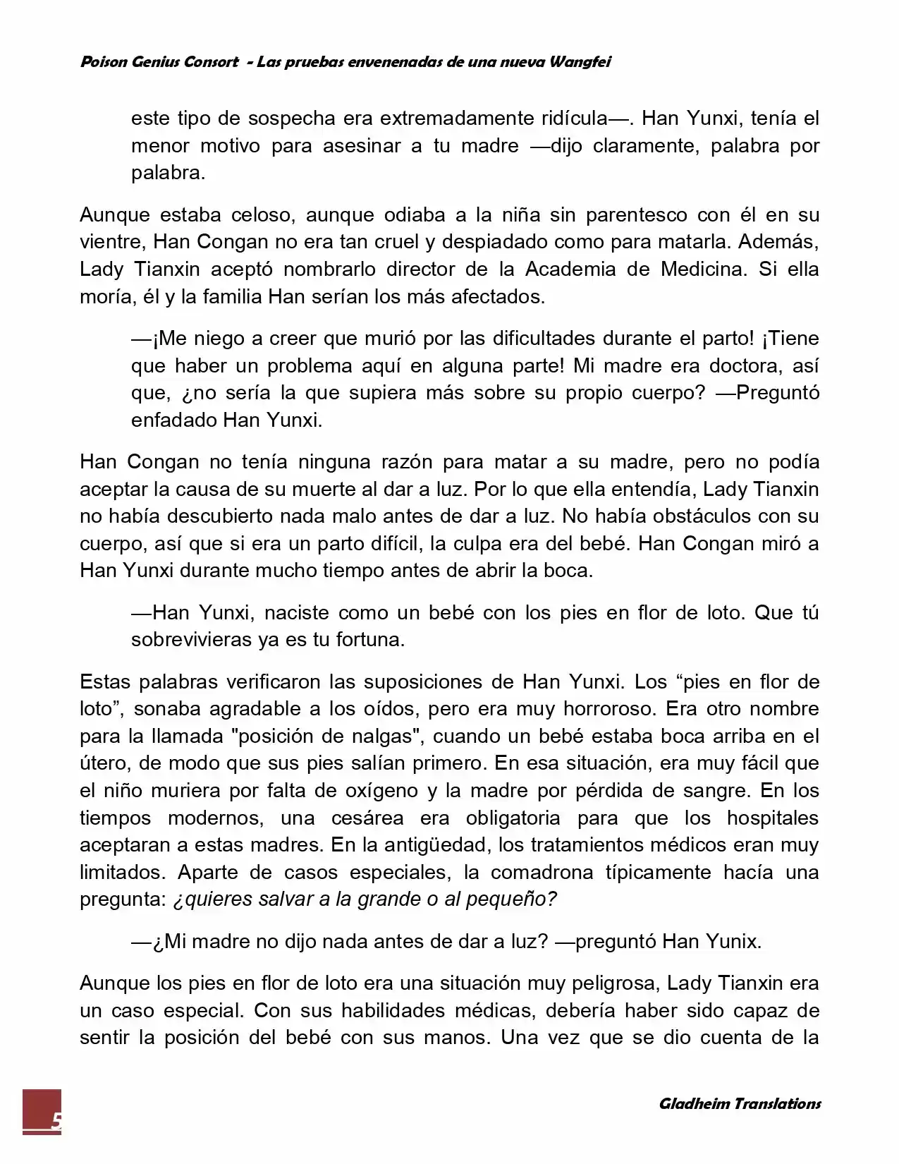 Poison Genious Consort (Novela) - Capítulo 75 - Página 5 - LectorTMOo