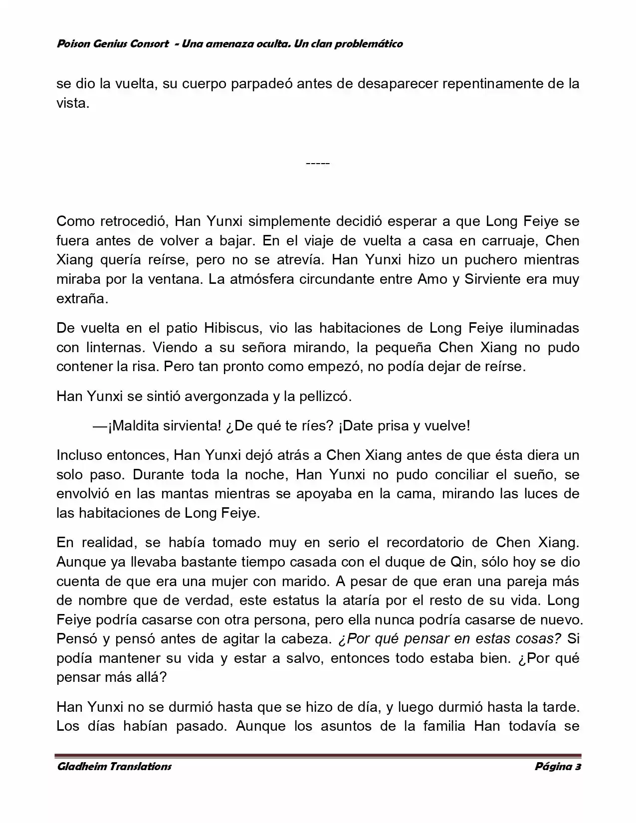 Poison Genious Consort (Novela) - Capítulo 77 - Página 3 - LectorTMOo