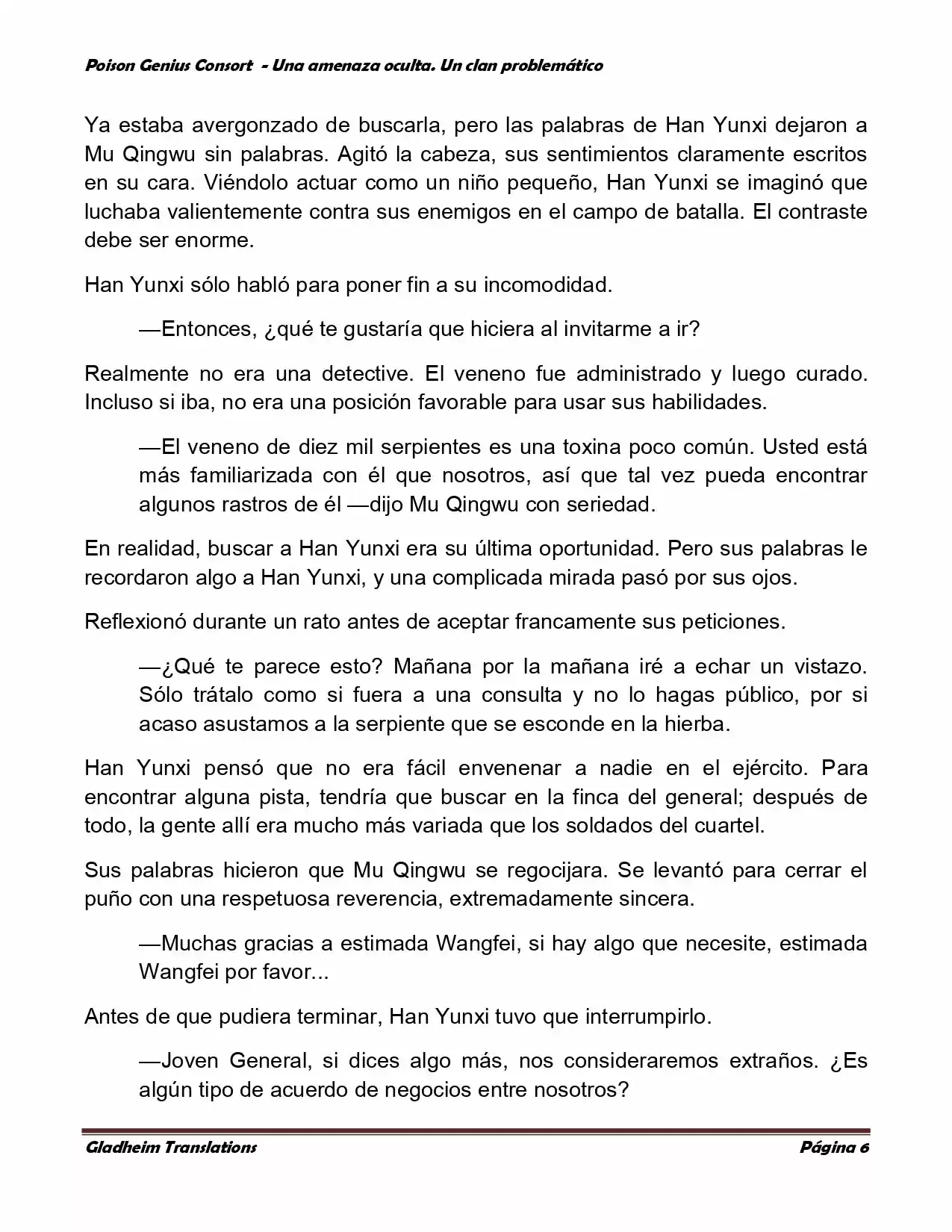 Poison Genious Consort (Novela) - Capítulo 77 - Página 6 - LectorTMOo