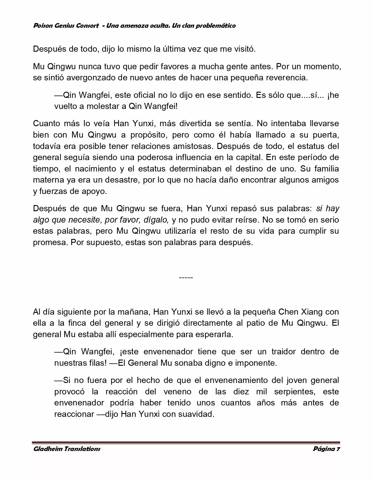 Poison Genious Consort (Novela) - Capítulo 77 - Página 7 - LectorTMOo