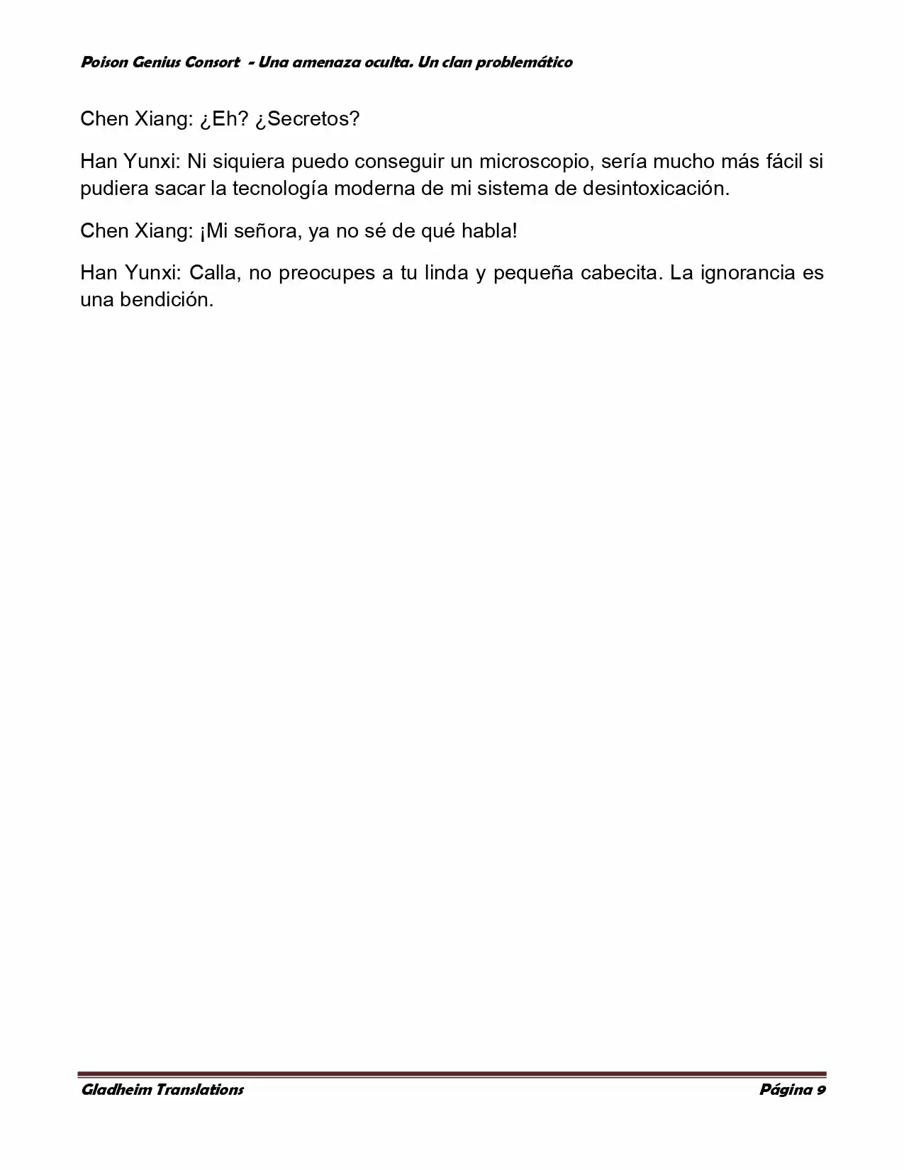 Poison Genious Consort (Novela) - Capítulo 77 - Página 9 - LectorTMOo
