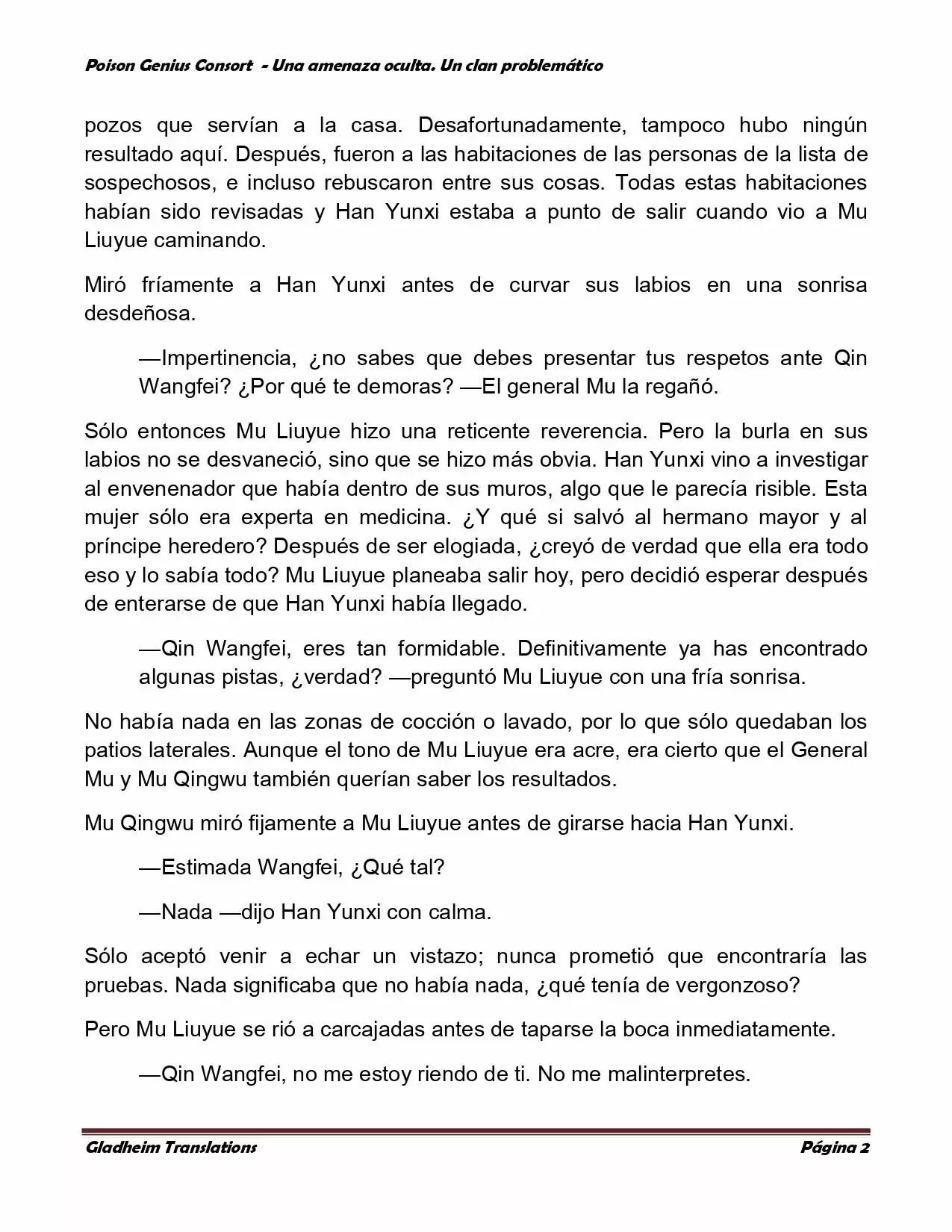 Poison Genious Consort (Novela) - Capítulo 78 - Página 2 - LectorTMOo