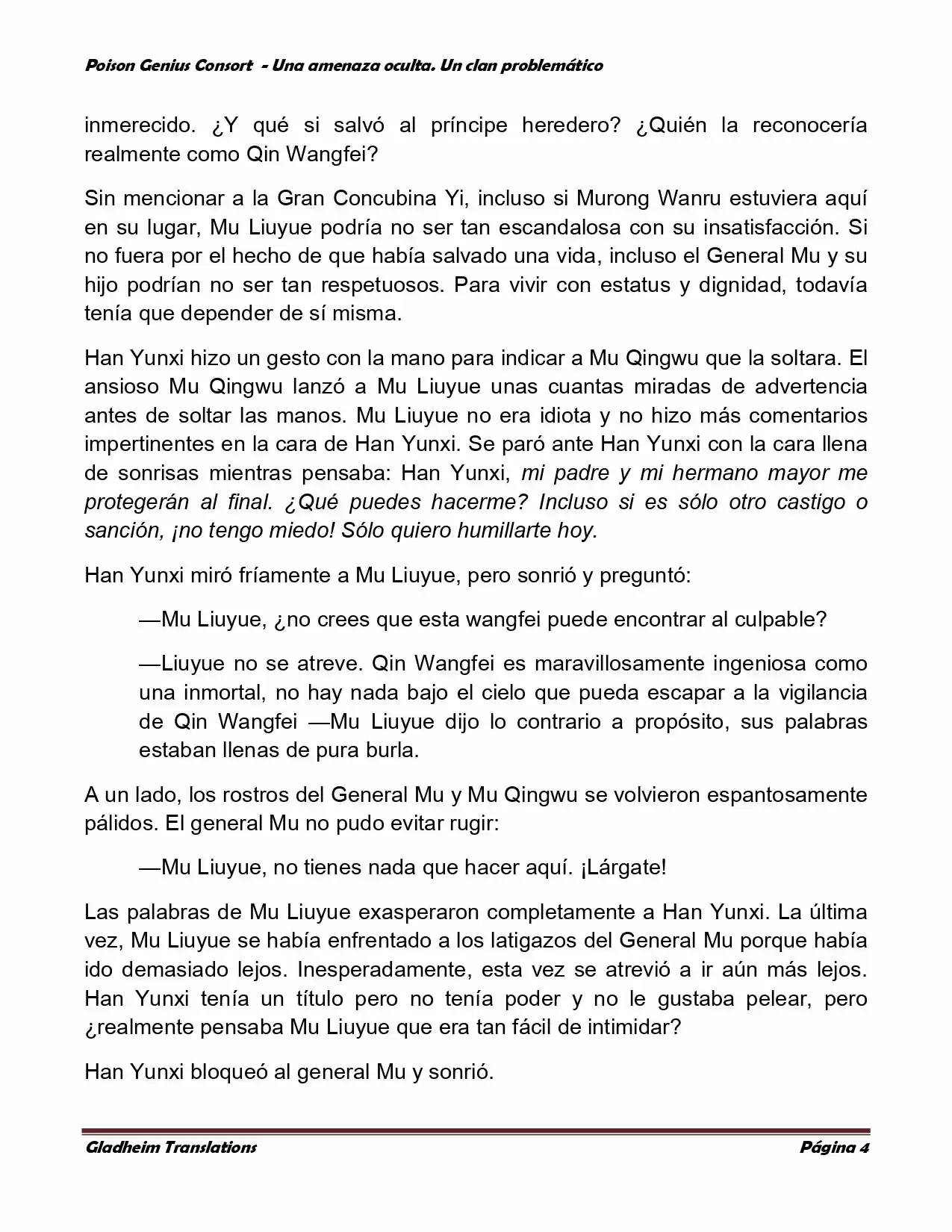 Poison Genious Consort (Novela) - Capítulo 78 - Página 4 - LectorTMOo