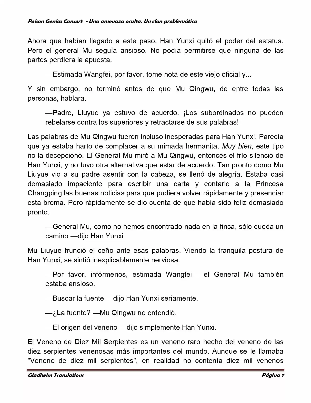 Poison Genious Consort (Novela) - Capítulo 78 - Página 7 - LectorTMOo