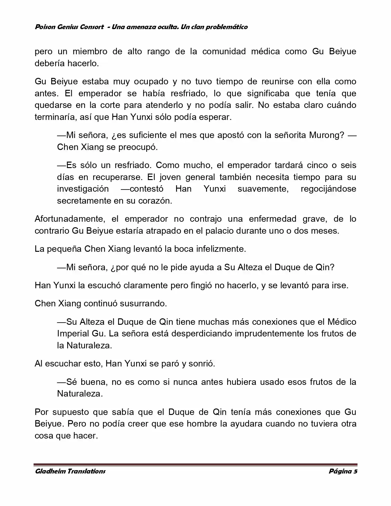 Poison Genious Consort (Novela) - Capítulo 79 - Página 5 - LectorTMOo