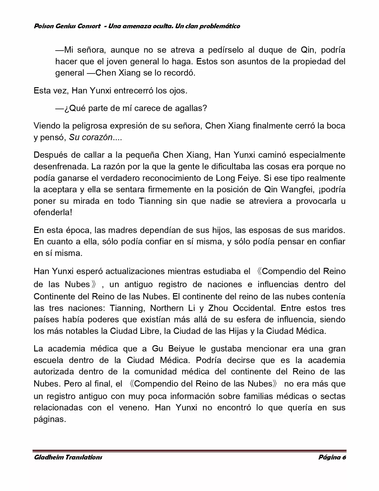 Poison Genious Consort (Novela) - Capítulo 79 - Página 6 - LectorTMOo